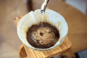 pour over coffee wet filter